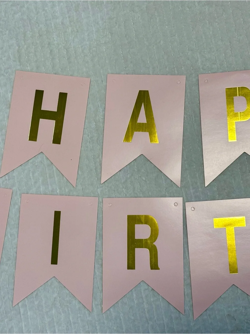 Happy Birthday Pink and Gold Banner - Party Decoration | New